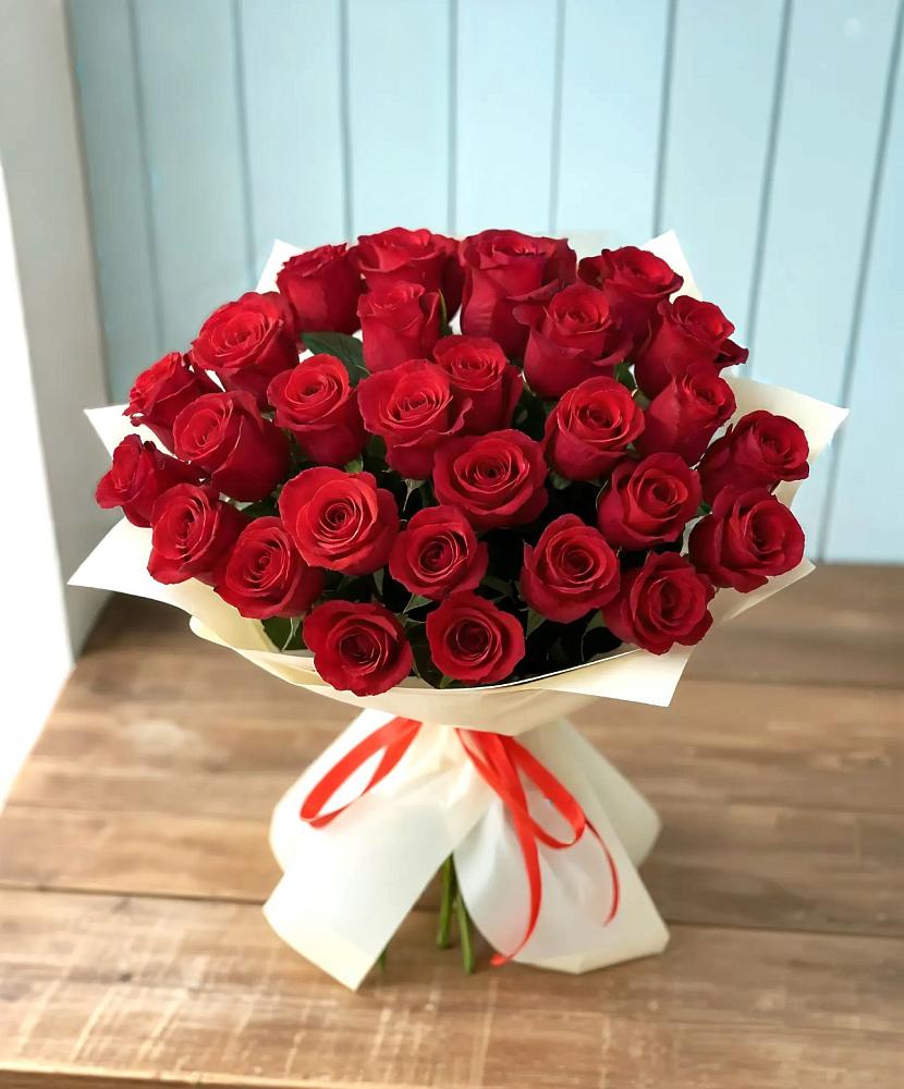 Букет 29 Красных роз в Поселок совхоза Сафоновский