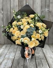 Букет цветов из:  Розы и Лизиантусы в Поселок совхоза Сафоновский