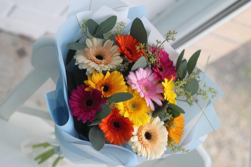 Букет цветов из: Герберы в Поселок совхоза Сафоновский