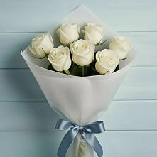 Букет 7 Белых роз Эдлесс Лав #REPLACE_PRED# Поселок совхоза Сафоновский