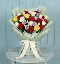 Букет цветов из:  Розы в Поселок совхоза Сафоновский