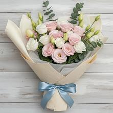 Букет цветов из:  Лизиантусы в Поселок совхоза Сафоновский