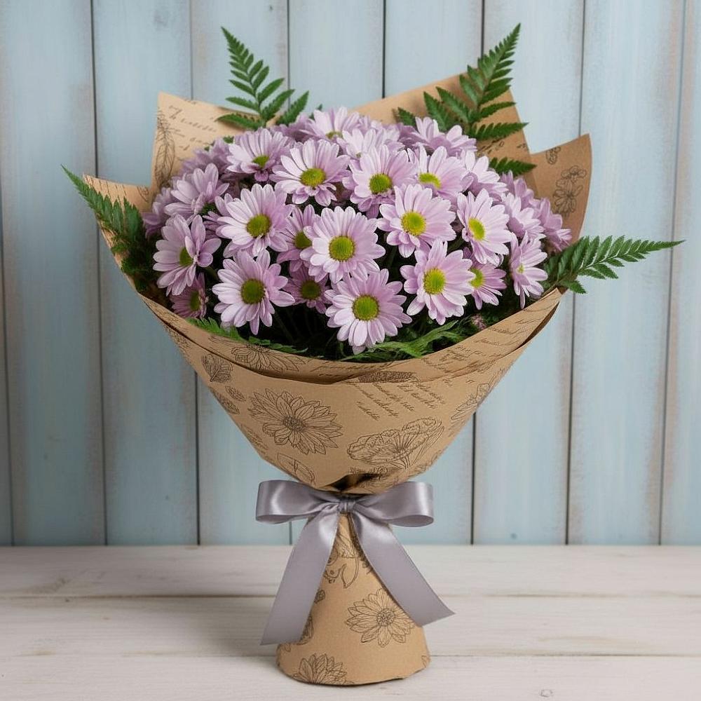 Букет цветов из: Хризантемы в Поселок совхоза Сафоновский