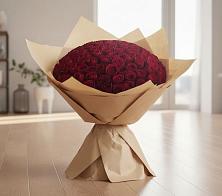 Букет 101 Красная роза в Поселок совхоза Сафоновский