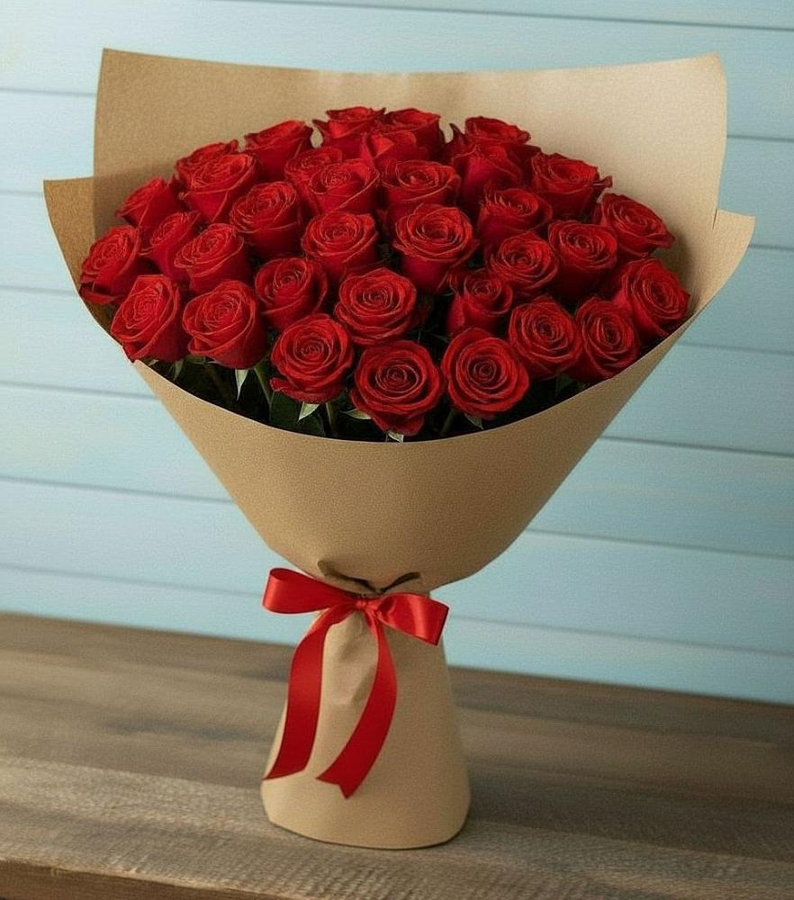 Букет Красные розы Милано в Поселок совхоза Сафоновский