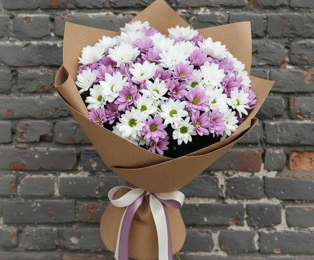 Букет цветов из: Хризантемы в Поселок совхоза Сафоновский