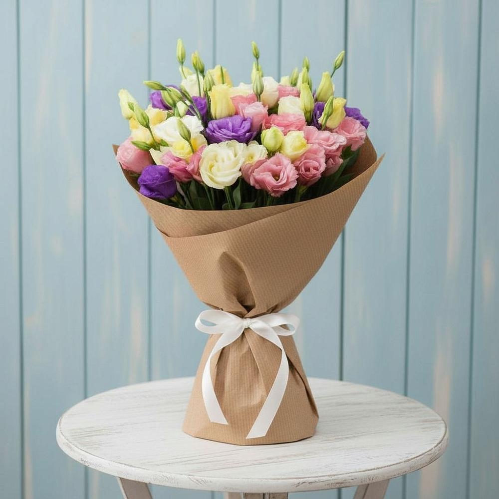 Букет цветов из: Лизиантусы в Поселок совхоза Сафоновский