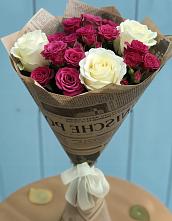 Букет цветов из:  Розы #REPLACE_PRED# Поселок совхоза Сафоновский