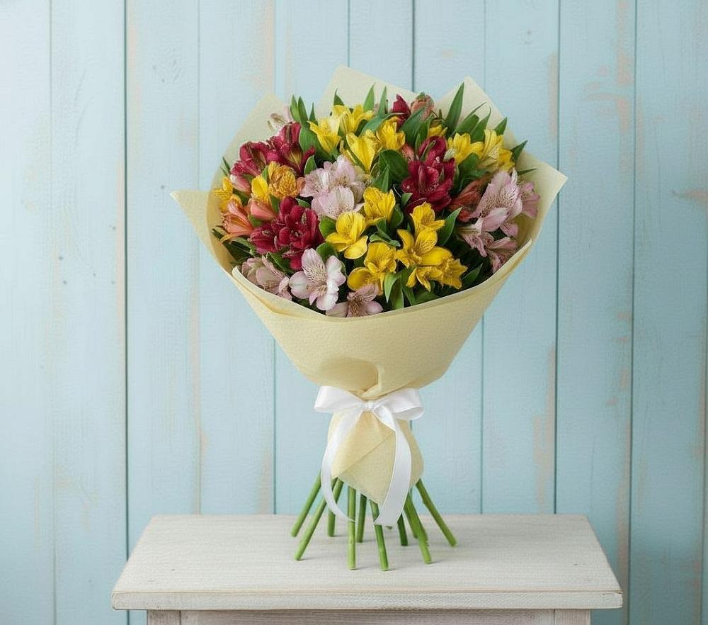 Букет цветов из: Альстромерии в Поселок совхоза Сафоновский