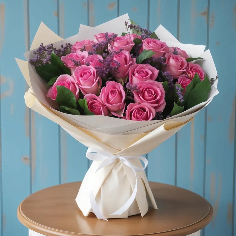 Букет цветов из: Розы в Поселок совхоза Сафоновский