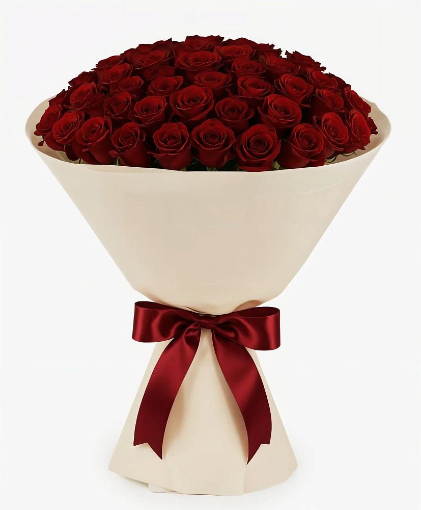 Букет 101 Бордовая роза Блэк Бакарра в Поселок совхоза Сафоновский