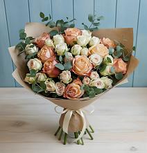 Букет цветов из:  Альстромерии и Розы #REPLACE_PRED# Поселок совхоза Сафоновский
