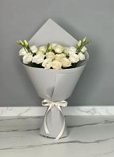 Букет цветов из:  Розы и Лизиантусы в Поселок совхоза Сафоновский